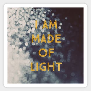 Made Of Light Sticker